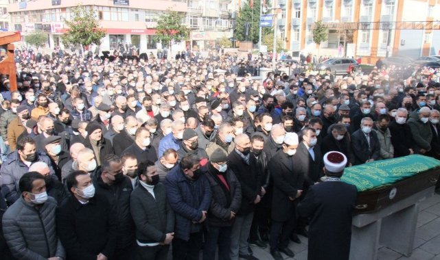 Esnaf ziyareti sırasında kalp krizinden ölen oda başkanı toprağa verildi