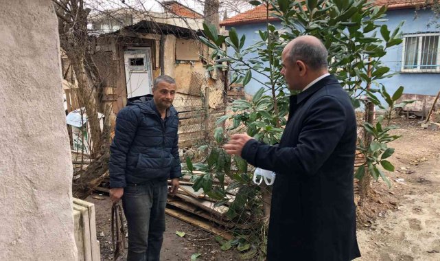 Evi yanan aileye yardım eli uzatıldı