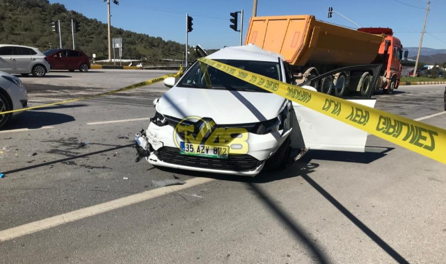 Freni patlayan kamyon zincirleme kazaya sebep oldu
