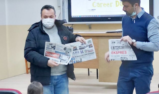 Gazeteci Tuna İşleyen, öğrencilere mesleğini anlattı
