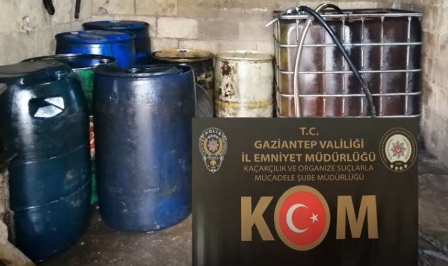 Gaziantep'te 2 bin 500 litre kaçak akaryakıt ele geçirildi