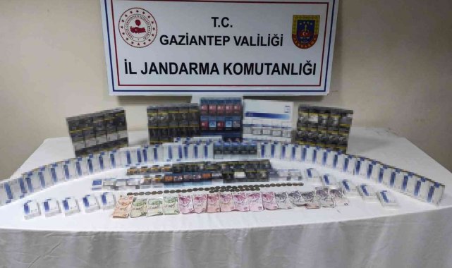 Gaziantep'te bin 850 paket kaçak sigara ele geçirildi