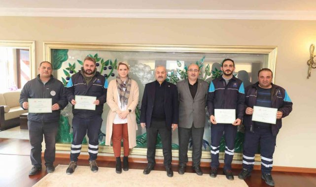 Gebze Belediyesi personellerine teşekkür belgesi verildi