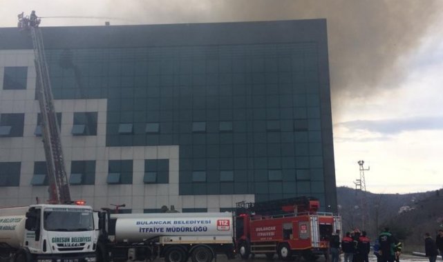 Giresun Üniversitesinde korkutan yangın