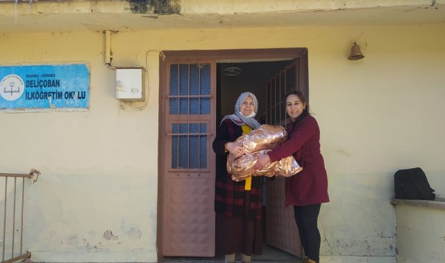 Gördesliler 40 öğrenciyi sevindirdi