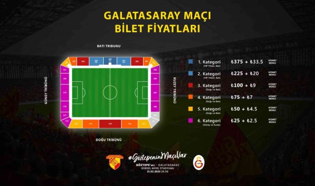Göztepe - Galatasaray maçının biletleri satışa çıkıyor