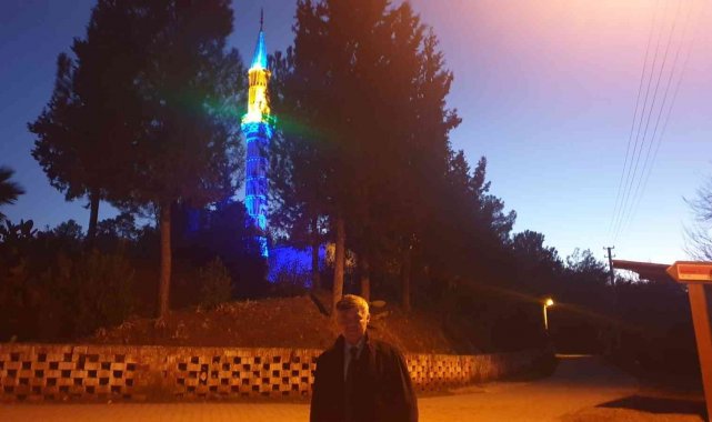 Hayırseverin desteği ile camii, minaresine kavuştu