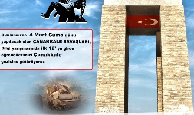 Hisarcık'ta Çanakkale gezisi için Bilgi Yarışması