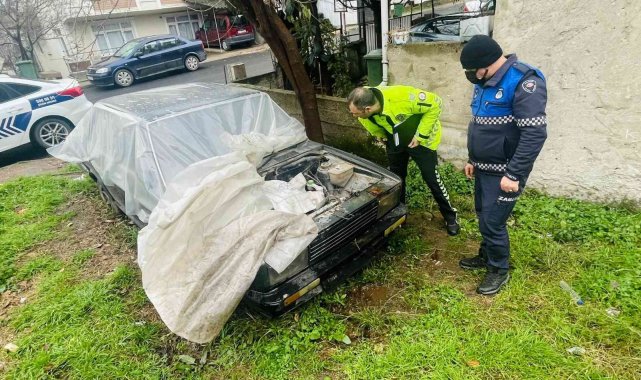 Hurda araçlar tespit edilip kaldırılıyor