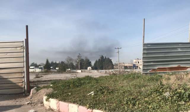 Hurdalık alan alevlere teslim oldu