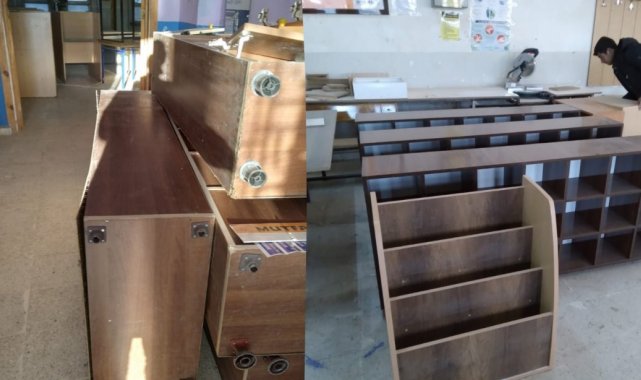 Iğdır'da okullarda kullanılmayan malzemeler dönüştürülüyor