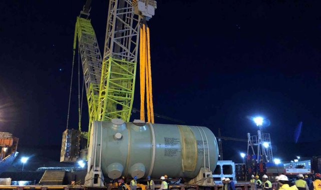 İkinci güç ünitesinin reaktör basınç kabı Akkuyu NGS'ye ulaştı