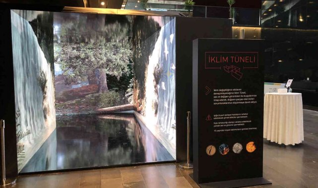 İklim Tüneli, iklim değişikliğinin olumsuz etkilerini üç boyutla yansıtıyor
