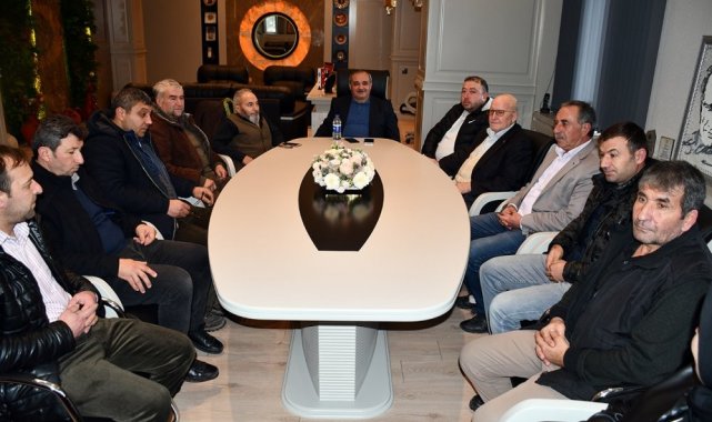 İscehisar Belediye Başkanı Ahmet Şahin muhtarlar isteklerini dinledi