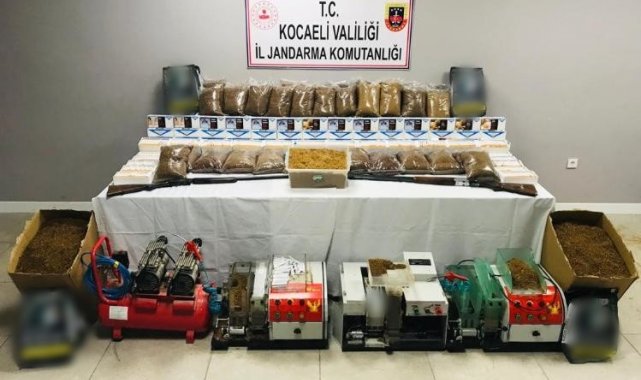 Kaçak sigara operasyonunda binlerce makaron ele geçirildi