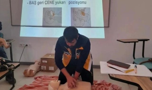 Kadınlara temel ilk yardım eğitimi verildi