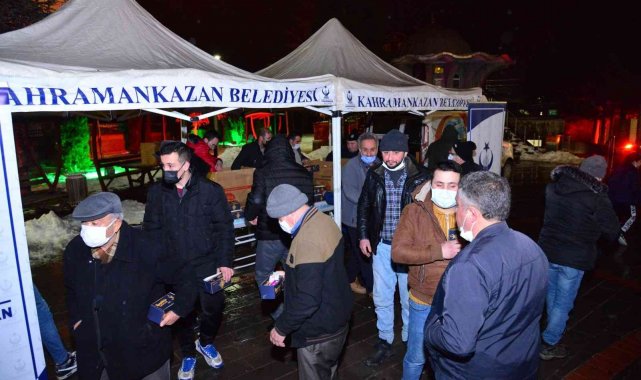 Kahramankazan'da Regaip Kandili bereketi