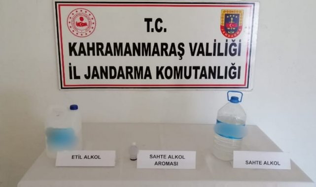 Kahramanmaraş'ta sahte alkol operasyonu