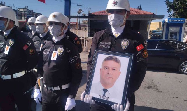 Kalp krizi sonucu ölen polis memuru toprağa verildi