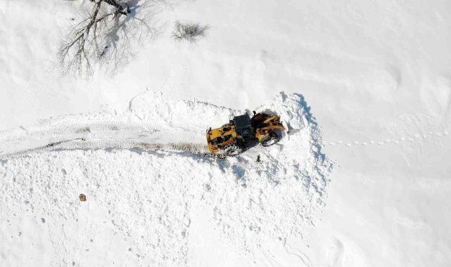 Kar kaplanlarının zorlu kış mesaisi