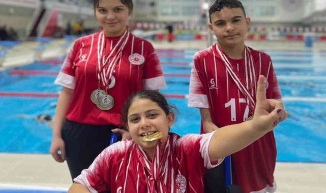 Karaman yüzme takımı Gaziantep'ten 18 madalya ile döndü