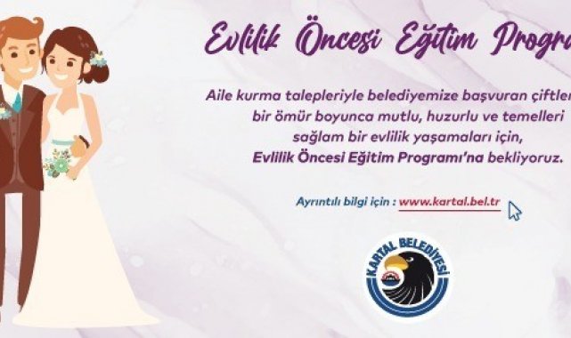 Kartal Belediyesi yuva kuracak çiftler için &#039;Evlilik Öncesi Eğitim Programı&#039;nı başlattı