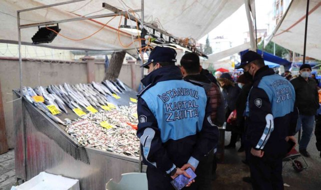 Kartal'da 'küçük balık' denetimi