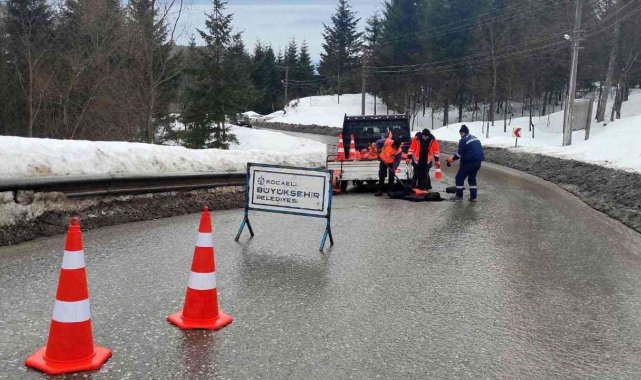 Kartepe zirve yolu bakım onarımdan geçti