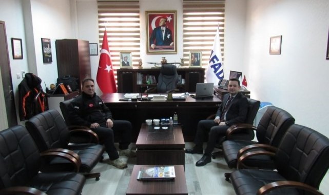 Kaymakam Kurt&#039;tan İl Müdürü Demirel&#039;e istişare ziyareti