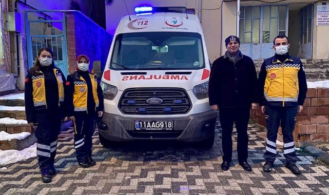 Kaymakam Şahin, nöbet tutan sağlık çalışanları ziyaret etti