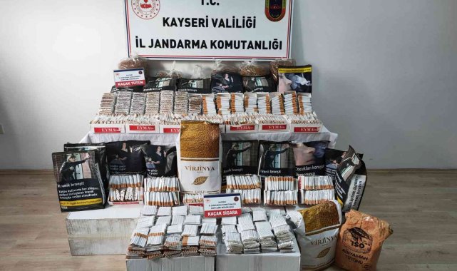 Kayseri'de 33 bin 400 adet dolu makaron ele geçirildi