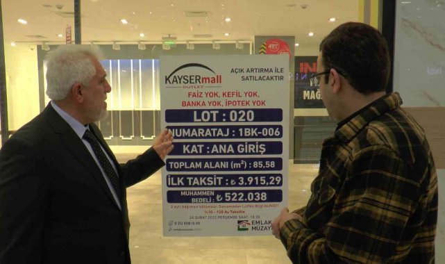 KAYSERmall Outlet'den 'kefilsiz iş yeri ihalesi'ne davet