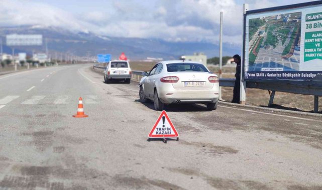 Kazaya karışan sürücünün rahatlığı pes dedirtti