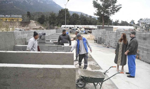 Kemer Belediyesi Hayvan Barınağı'nda iyileştirme çalışmaları