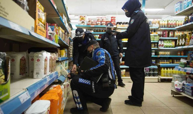 Kepez'de etiket denetimi