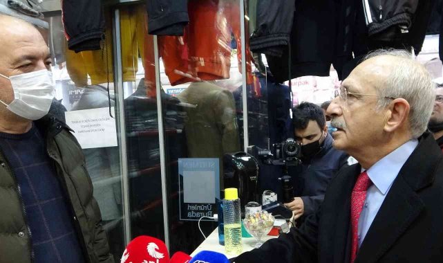 Kılıçdaroğlu, Denizli&#039;de esnafı ziyaret etti