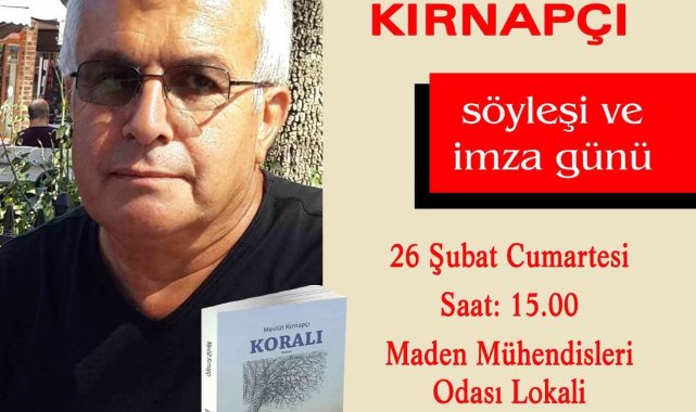 Kırnapçı&#039;nın yeni kitabı &#039;Koralı&#039; okuyucuyla buluşuyor