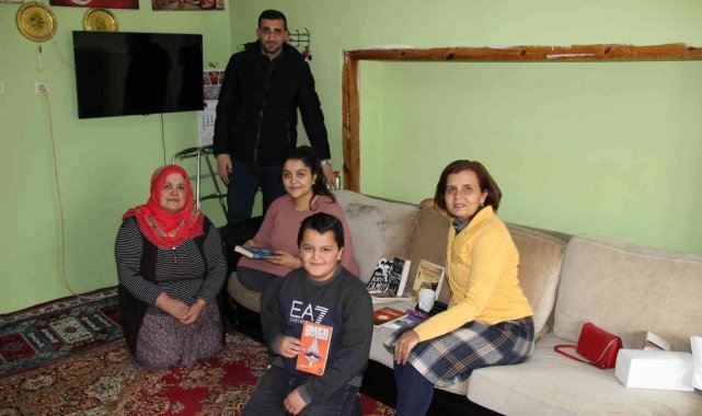 Kitap talep eden engellinin evine kitap