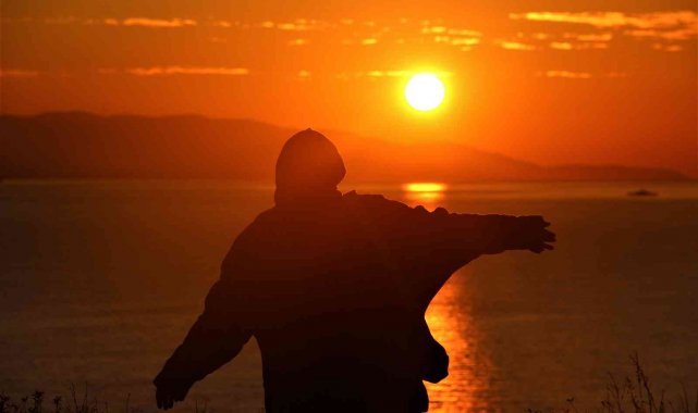 Kocaeli'de mest eden günbatımı