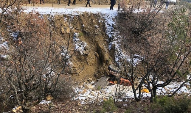 Kontrolden çıkan traktör dere yatağına devrildi: 1 ölü, 1 yaralı