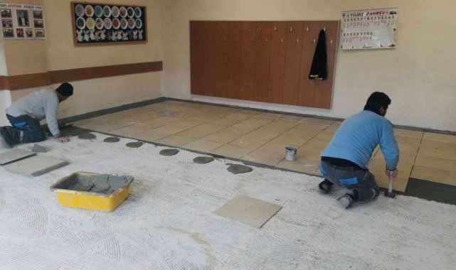 Körfez'deki okullara bakım desteği