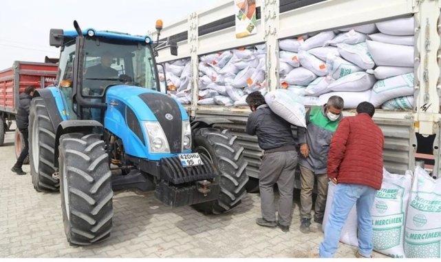 Kulu'da hibeli tohum dağıtımı