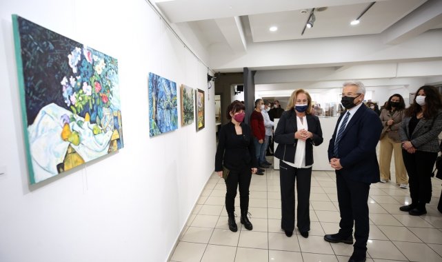 Kursiyerlerin 5 aylık emeği bu sergide