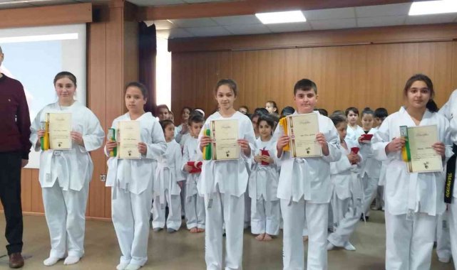 Kuşak sınavı heyecanı yaşandı