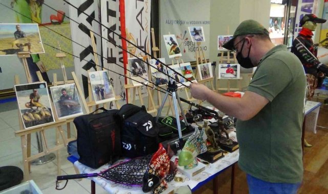 Kütahya'da 'Olta balıkçılığı malzemeleri' sergisi