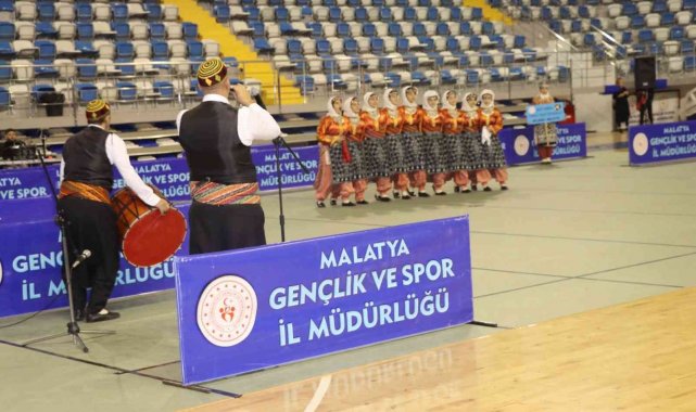 Malatya halk oyunları yarışması sona erdi