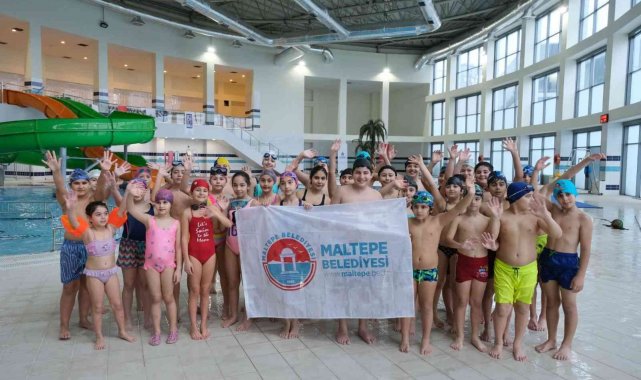 Maltepeli çocuklar, tatilin tadını Aquapark&#039;ta çıkardı