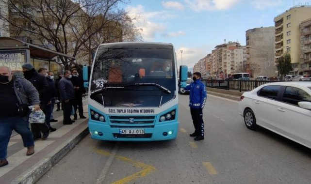 Manisa&#039;da toplu ulaşıma sıkı denetim