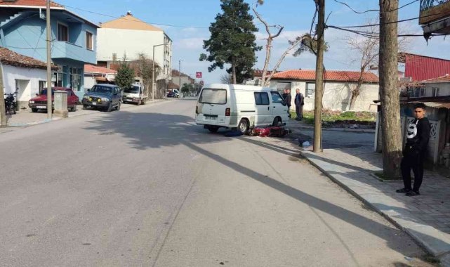 Manyas'ta trafik kazası 1 ağır yaralı