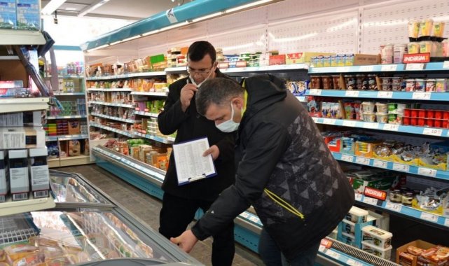 Marketlerde gıda denetimi yapıldı